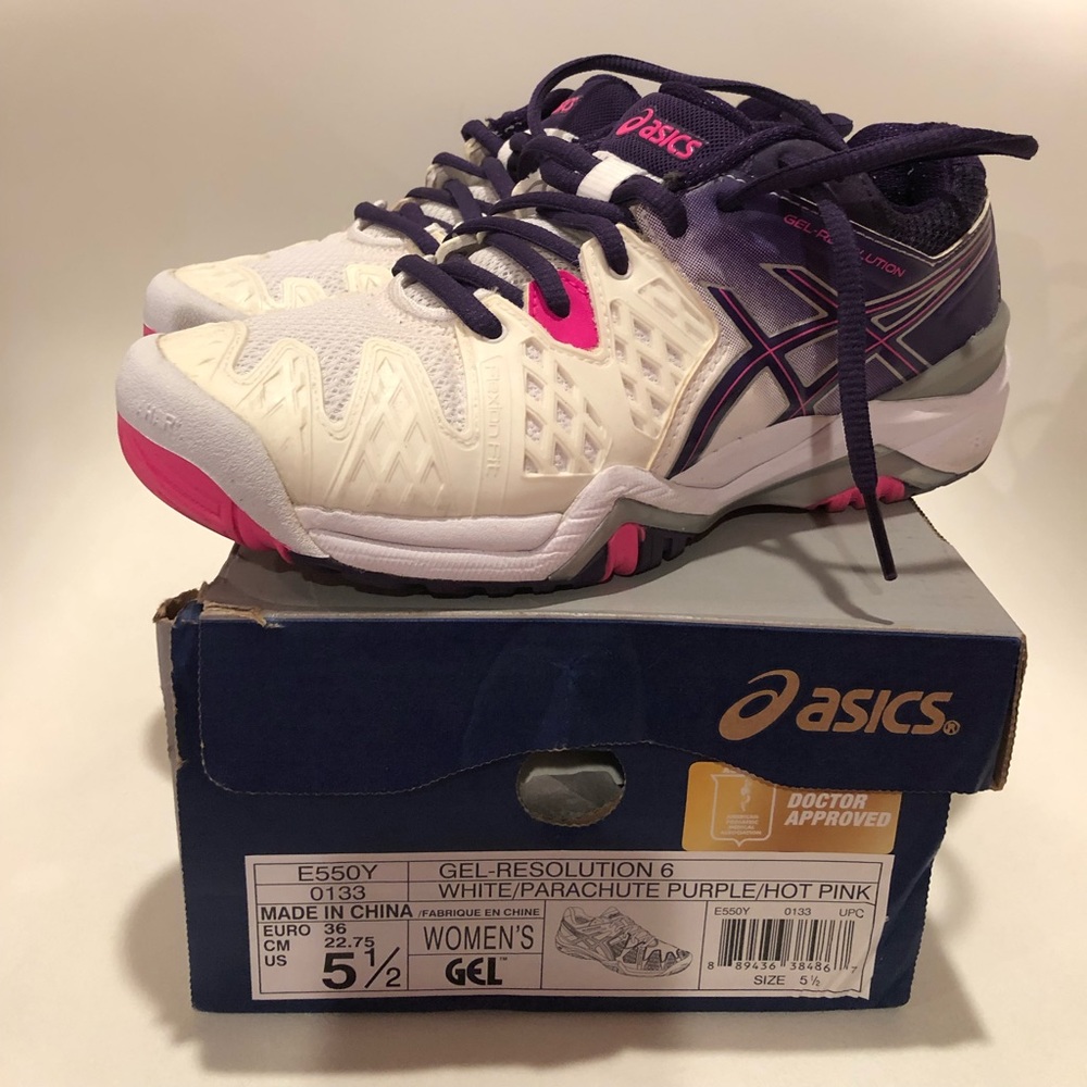 ASICS gel resolution 6 size 5.5